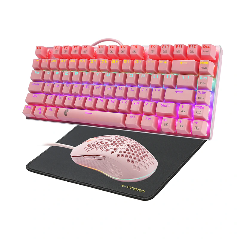 HUO JI bezdrátová herní mechanická klávesnice: The Ultimate 81-Key Gaming Companion